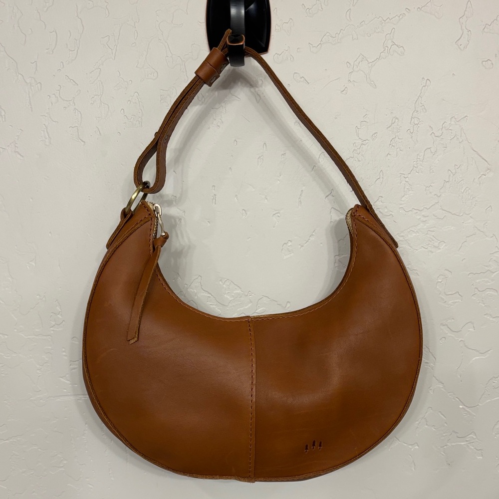 Portland Leather Brown Shoulder Bag